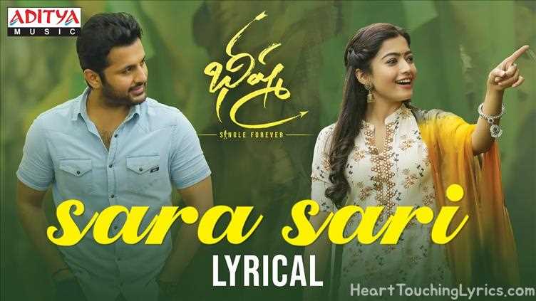 Sara Sari Song Lyrics - Bheeshma